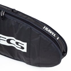 FCS Boardbag Travel 1 All Purpose Black/Grey Surfboard Cover 6.3