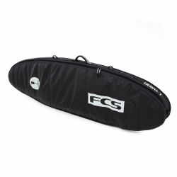 FCS Boardbag Travel 1 Funboard Black/Grey Surfboard Cover