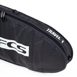 FCS Boardbag Travel 1 Longboard Black/Grey Surfboard Cover 9.2