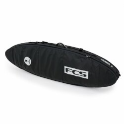 FCS Boardbag Travel 2 Funboard Black/Grey Surfboard Cover...