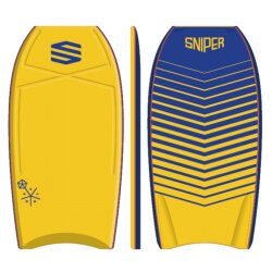 SNIPER Bodyboard Vyrus PE 40 Chevron Gelb