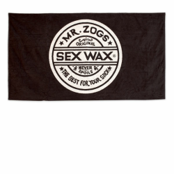 Sex Wax Beachtowel Strandhandtuch Black