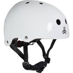 Triple 8 LIL8 verstellbarer Kinder-Skatehelm White Gloss