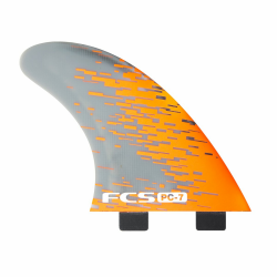 FCS PC-7 Tri Fin Set (L) Orange Smoke