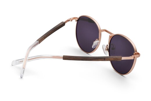 TAS Take A Shot Jani Sonnenbrille Rose Metal Walnuss