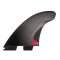FCS 2 H4 Carbon Tri Fin Set Black (S)