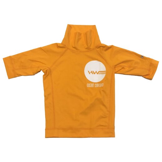 HW-Shapes Turtleneck Kids Rashguard Orange