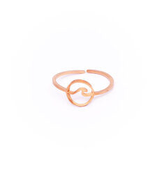 Vintageliebe Ring Welle/Kreis Rosé