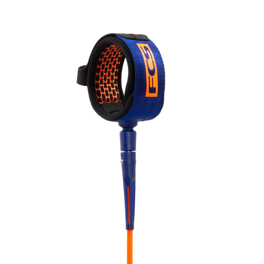 FCS Surfboard Comp Essential Series Leash 50" Blood Orange/Navy