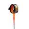 FCS Surfboard Comp Essential Series Leash 50" Charcoal/Blood Orange
