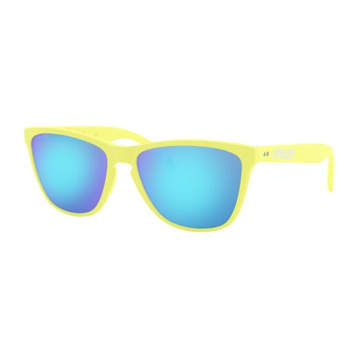 Oakley Frogskins Sonnenbrille Matte Neon Yellow Prizm Sapphire