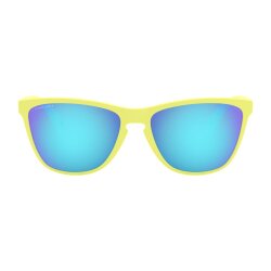 Oakley Frogskins Sonnenbrille Matte Neon Yellow Prizm Sapphire