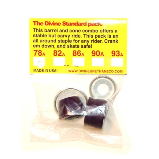 Divine Bushings STANDARD PACK Barrel / Cone  Black 86A