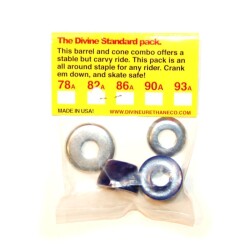 Divine Bushings STANDARD PACK Barrel / Cone  Black 86A