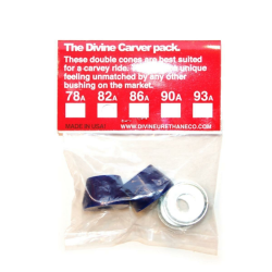Divine Bushings CARVER PACK Cone / Cone  Red 90A
