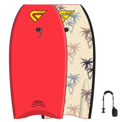 FLOOD Bodyboard Dynamx Stringer 40 Rot Palm
