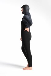 C-Skins ReWired Hooded Women Steamer 6/5/4 Neoprenanzug Black L (US10 / UK12)