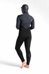 C-Skins ReWired Hooded Women Steamer 6/5/4 Neoprenanzug Black L (US10 / UK12)