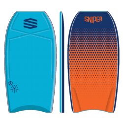 SNIPER Bodyboard Vyrus PE 40 Dots Blau Orange