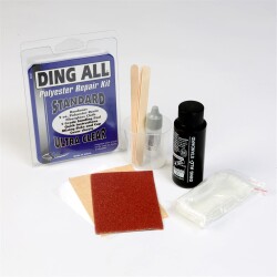 Ding All Polyester Repair Kit Standard Ultra Clear