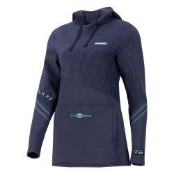 Prolimit Women Neoprene Hoodie Flare Navy Turquoise