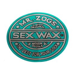 SEX WAX Sticker 9,5" verschiedene Farben Grün -Metalic
