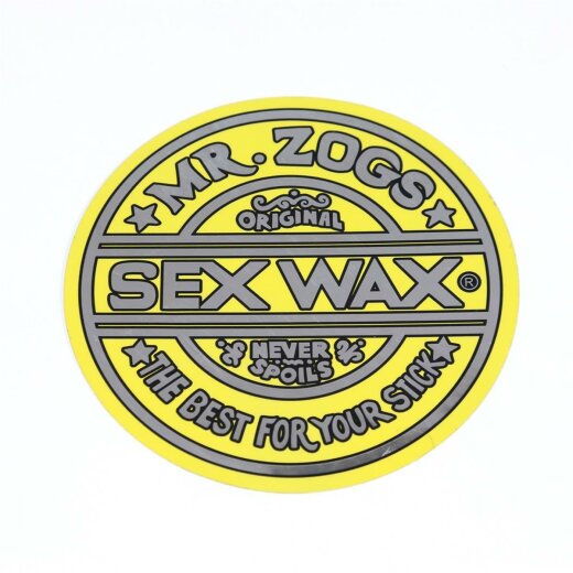 SEX WAX Sticker 7" verschiedene Farben Gelb