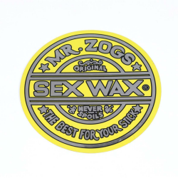 SEX WAX Sticker 7&quot; verschiedene Farben Gelb