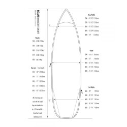 ROAM Boardbag Surfboard Daylight Short 6.8 PLUS