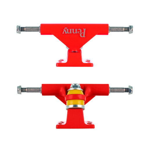 Penny Skateboard 4" NICKEL Trucks Achsen (2er Set) Red