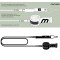 MDNS Surfboard Leash 9.0 275cm 7mm Schwarz