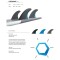 ROAM Thruster Fin Set Performer Small one tab Schw