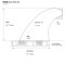 ROAM Quad Rear Fin Set Medium one tab Schwarz