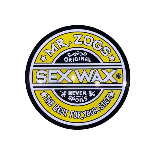 SEX WAX Sticker 9,5" verschiedene Farben Gelb
