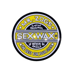 SEX WAX Sticker 9,5" verschiedene Farben Gelb