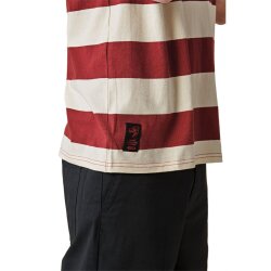 Globe Dion Agius Striped Tee Ox Blood S