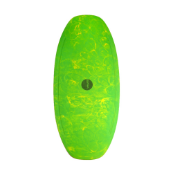 HW-Shapes Freestyle Skimboard V2 110 Epoxyart Green Yellow