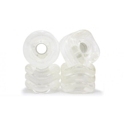 Shark Wheels DNA ROLL (4er Set) 72mm/ 78a Clear/White Core