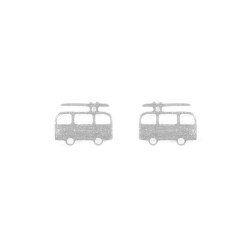 Vintageliebe Ohrstecker Surfbus Silber