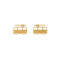 Vintageliebe Ohrstecker Surfbus Gold