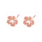 Vintageliebe Ohrstecker Hibiskusblüte Silber