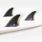 FCS 2 Reactor PC Tri Retail Fin Set Charcoal/Black (S)