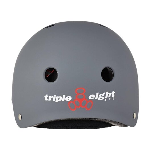 Triple 8 Certified Sweatsaver  verstellbarer Skatehelm Carbon Rubber