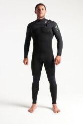 C-Skins Session 3/2 Frontzip Neoprenanzug Black LT