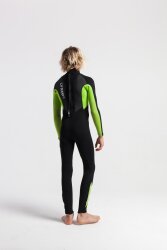 C-Skins ELEMENT Junior Steamer 3/2 Neoprenanzug Black / Lime