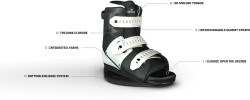 Slingshot Option Boot Open Toe Wakeboard & Kite Bindung L/XL US11+