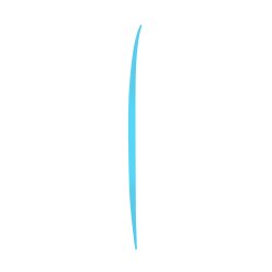 Surfboard TORQ Softboard 6.10 MOD Fish Blau