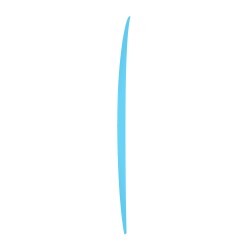 Surfboard TORQ Softboard 8.2 V+ Funboard Blau