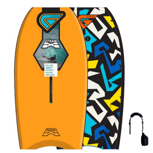 FLOOD Bodyboard Dynamx Stringer 40 Orange Tribe II