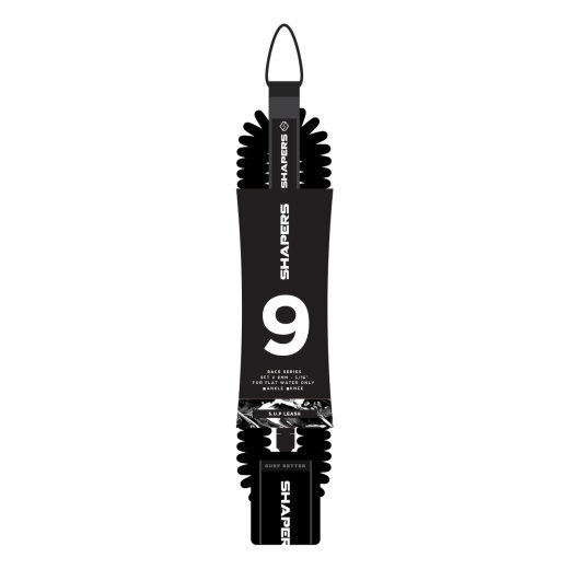 Shapers SUP Spiral Knee Leash 8mm 90" Black